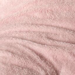 OHS Reversible Teddy Duvet Cover with Pillowcase in Light Pink - Size: Single - thumbnail 5
