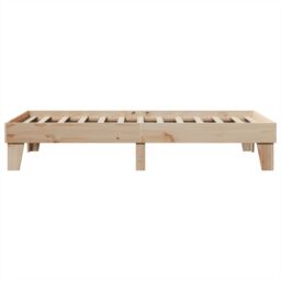Berkfield Home Bed Frame without Mattress 90x190 cm Single Solid Wood Pine in Brown - thumbnail 5