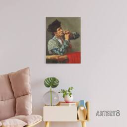 "Artery8 After the Bullfight Bullfighter Smoking Cassatt Canvas Wall Art in Grey - Size: W18"" x H24""" - thumbnail 3
