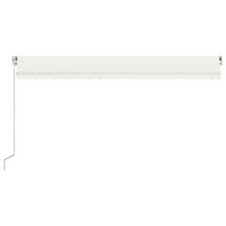 Berkfield Home Manual Retractable Awning 500x350 cm Cream in Beige - thumbnail 4