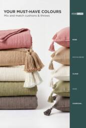 Homescapes Pure Handmade Cotton Muslin Cushion with Cover - 45 x 45 cm in Beige - Size: 45 cm x 45 cm - thumbnail 7