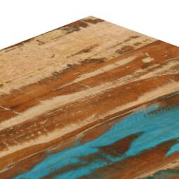 Berkfield Home Durable Coffee Table 100x50x35 cm Solid Reclaimed Wood & Steel in Brown - Size: 100 x 50 x 35 cm - thumbnail 5