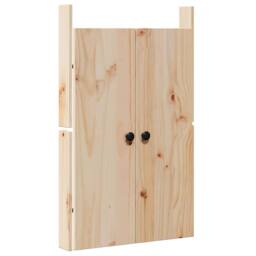 Berkfield Home Outdoor Kitchen Doors 50x9x82 cm Solid Wood Pine in Natural - Size: 50 x 9 x 82 cm - thumbnail 1