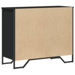 Berkfield Home Chest of Drawers Black 91x35.5x74.5 cm Engineered wood - thumbnail 6