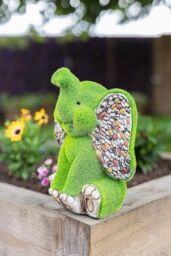 Marco Paul Stone & Grass Elephant Garden Ornament in Green - thumbnail 6