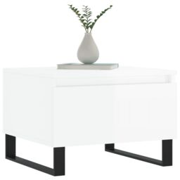Berkfield Home Coffee Tables 2 pcs High Gloss White 50x46x35 cm Engineered Wood - Size: 50 x 46 x 35 cm - thumbnail 3
