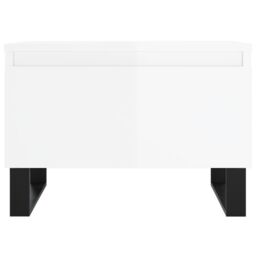 Berkfield Home Coffee Tables 2 pcs High Gloss White 50x46x35 cm Engineered Wood - Size: 50 x 46 x 35 cm - thumbnail 6