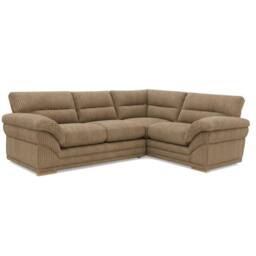 SOFASELECTION UK Amalfi Claude Left Hand 2 Piece Corner Sofa in Beige in Tan - Size: 4 Pack