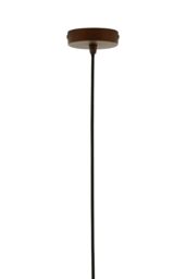 Orsina Small White Dome Pendant Light, Geometric Steel Shade With Crisp White Finish, Stylish Pendant Lighting in Gold - thumbnail 3
