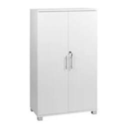 Havendro Wooden Storage Cupboard - 2 Door, Locking, Bookcase/Filing, 120cm(h) in White - thumbnail 1