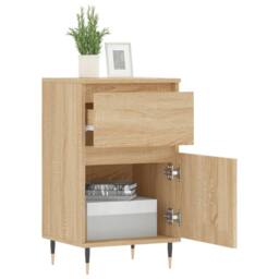 Berkfield Home Sideboard Sonoma Oak 40x35x70 cm Engineered Wood in Light Tan - Size: 40 x 35 x 70 cm - thumbnail 4