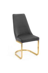 Julian Bowen Vittoria High Back Upholstered Dining Chair (Set of 2) in Grey - thumbnail 7