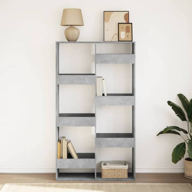 Berkfield Home Classic Bookcase Concrete Grey 100x33x175 cm Engineered Wood - Size: 100 x 33 x 175 cm - image 1