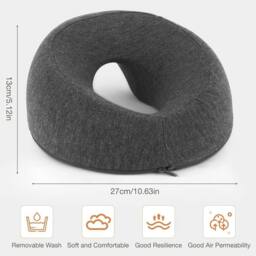 KORVIXA Face Down Pillow Memory Foam in Dark Grey - thumbnail 2