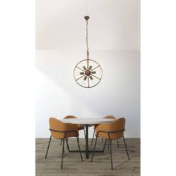 Netlighting Tonu Spherical Pendant Ceiling Light Green 6x E27 in Bronze - thumbnail 2