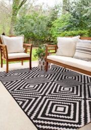 Rugstyle Summer Breeze Outdoor Rug in White - Size: 100 cm x 150 cm - thumbnail 1