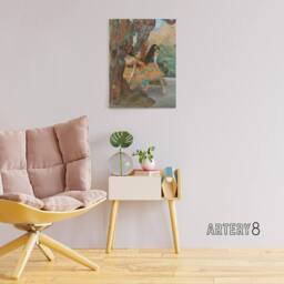 "Artery8 Young Ballet Dancers On Stage Degas Vintage Canvas Wall Art - Size: W18"" x H24""" - thumbnail 3