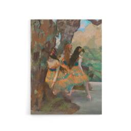 "Artery8 Young Ballet Dancers On Stage Degas Vintage Canvas Wall Art - Size: W18"" x H24""" - thumbnail 1