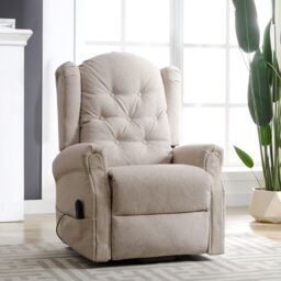 Artemis Home Crawley Electric Riser Recliner with Massage & Heat in Beige - thumbnail 4