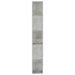 Berkfield Home Book Cabinet/Room Divider Concrete Grey 80x24x159 cm Engineered Wood - Size: 80 x 24 x 159 cm - thumbnail 6