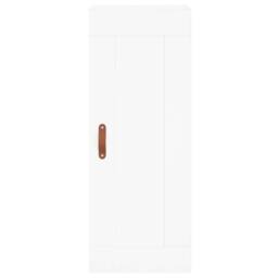 Berkfield Home Highboard White 34.5x34x180 cm Engineered Wood - thumbnail 8