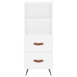 Berkfield Home Highboard White 34.5x34x180 cm Engineered Wood - thumbnail 6