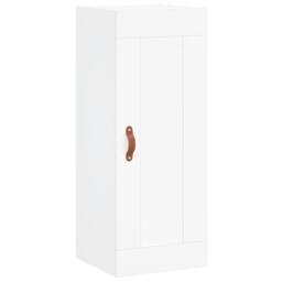 Berkfield Home Highboard White 34.5x34x180 cm Engineered Wood - thumbnail 7