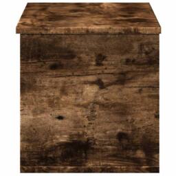 Berkfield Home Storage Box Smoked Oak 90x35x35 cm Engineered Wood in Brown - Size: 90 x 35 x 35 cm - thumbnail 5