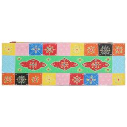 Berkfield Home Multi-Colored Console Table 100x30x75 cm Made of Solid Mango Wood in Red - Size: 100 x 30 x 75 cm - thumbnail 5