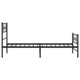 Berkfield Home Metal Bed Frame with Headboard & Footboard Black 80x200 cm - thumbnail 6