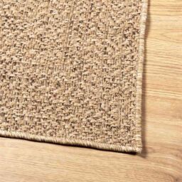 Berkfield Home Rug ZIZUR Beige 140x200 cm Jute Look Indoor & Outdoor - Size: Medium - thumbnail 6