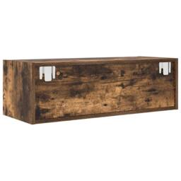 Berkfield Home TV Cabinets 2 pcs Smoked Oak 80x31x25.5 cm Engineered Wood in Brown - thumbnail 9