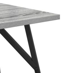 Berkfield Home Set of 2 Side Tables in Grey Sonoma with Engineered Wood & Metal - thumbnail 7