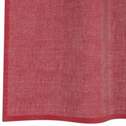 Berkfield Home Voile Curtains with Loops 2 pcs Wine Red 140x175 cm - thumbnail 6