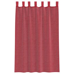 Berkfield Home Voile Curtains with Loops 2 pcs Wine Red 140x175 cm - thumbnail 4