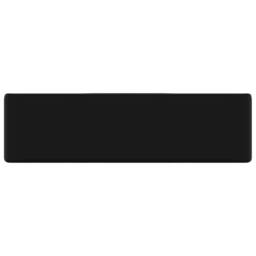 Berkfield Home Ceramic Bathroom Sink Basin with Faucet Hole Black Square - thumbnail 3