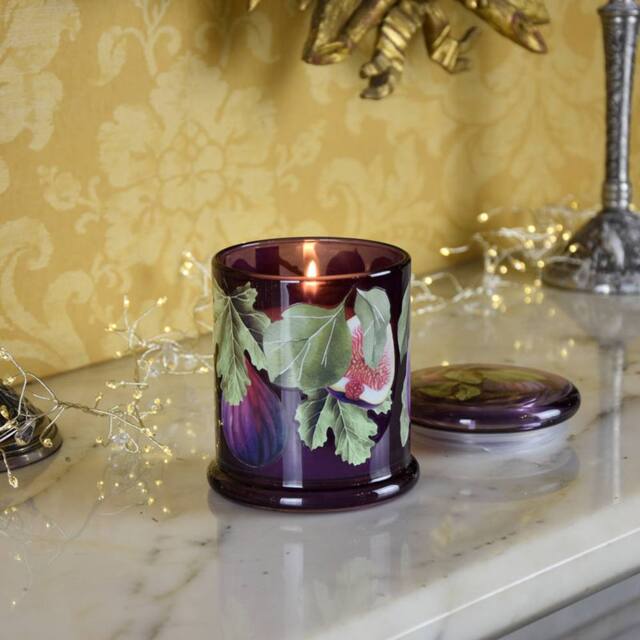 Madison & Mayfair Wild Fig & Saffron Large One Wick Candle in Purple - image 1
