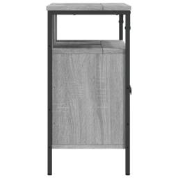 Berkfield Home Sturdy Bathroom Sink Cabinet Grey Sonoma 60x30x60 cm Engineered Wood - Size: 60 x 30 x 60 cm - thumbnail 7