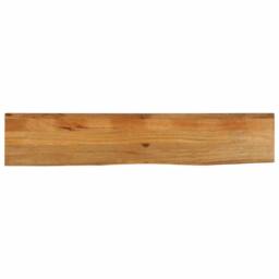 Berkfield Home Table Top Live Edge 160x20x3.8 cm Solid Wood Mango in Brown - thumbnail 2