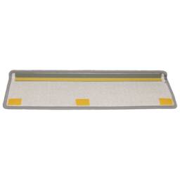 Berkfield Home Carpet Stair Treads 15 pcs 65x21x4 cm Light Grey - Size: Medium - thumbnail 5