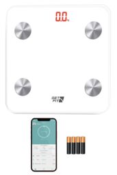 Get Fit Smart Bathroom Scales Digital Body Weighing Scale Connect IOS/Android in White - thumbnail 5