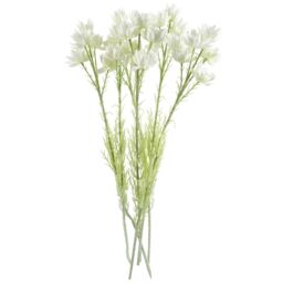 Leaf Pack of 6 x 60cm White Starflower Stem - 30 Flowers - Size: 6 x 60 cm - thumbnail 2