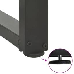 Berkfield Home Bar Table Legs T-Shaped¬†2 pcs Anthracite 60x35x(110-111) cm Steel in Dark Grey - thumbnail 9