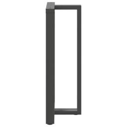 Berkfield Home Bar Table Legs T-Shaped¬†2 pcs Anthracite 60x35x(110-111) cm Steel in Dark Grey - thumbnail 5