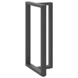 Berkfield Home Bar Table Legs T-Shaped¬†2 pcs Anthracite 60x35x(110-111) cm Steel in Dark Grey - thumbnail 4