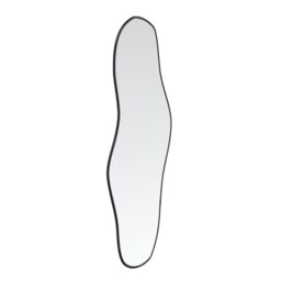 Berkfield Home Wall Mirror Black 100x45 cm - thumbnail 3