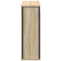 Berkfield Home Bathroom Wall Cabinet with Mirror Sonoma Oak 60x21x60 cm in Brown - Size: 60 x 21 x 60 cm - thumbnail 6