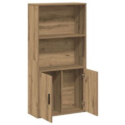 Berkfield Home Bookcase Artisan Oak 60x24x120 cm Engineered Wood in Brown - Size: 60 x 24 x 120 cm - thumbnail 7