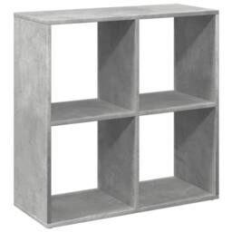 Berkfield Home Room Divider Bookcase Concrete Grey 69.5x29x69.5 cm Engineered Wood - thumbnail 3