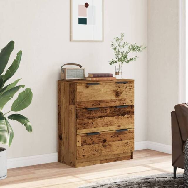 Berkfield Home Sideboard Old Wood 60x30x70 cm Engineered Wood in Brown - Size: 60 x 30 x 70 cm - image 1